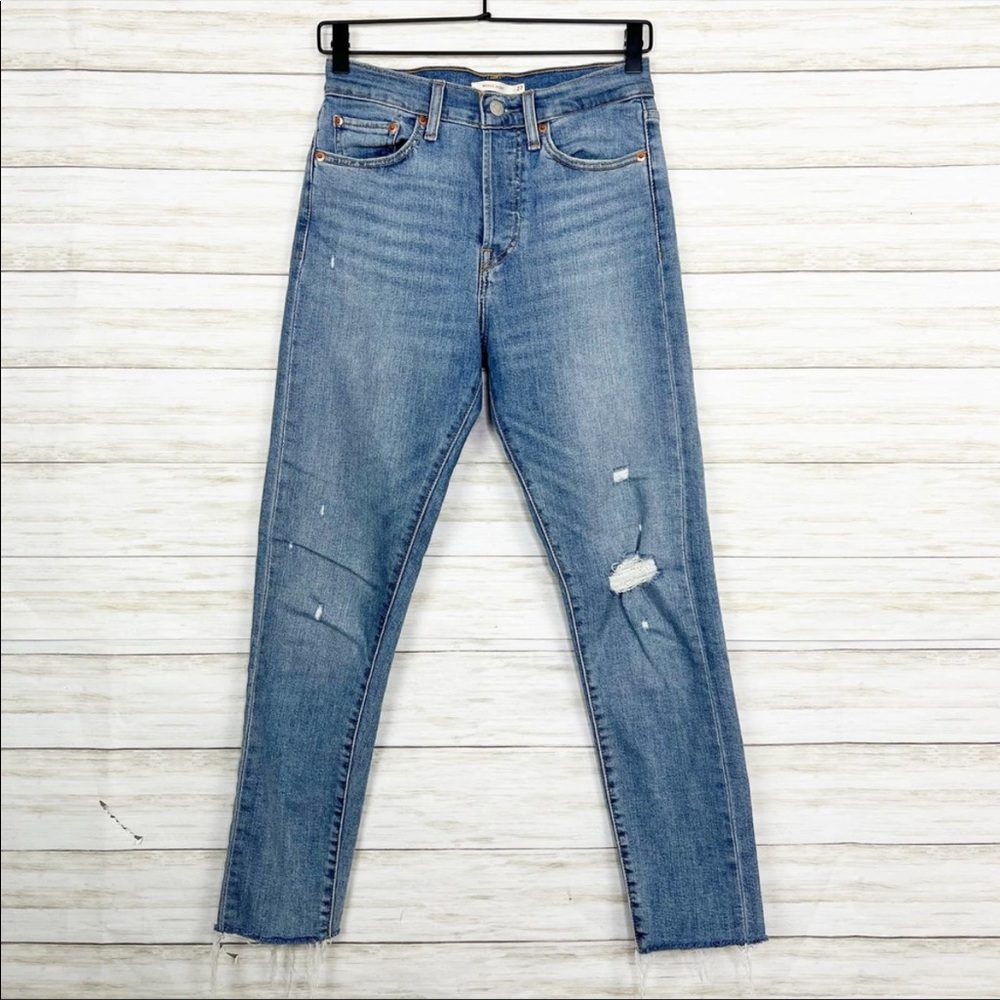 Levi's Women's Wedgie High Rise Skinny Ripped Jeans
